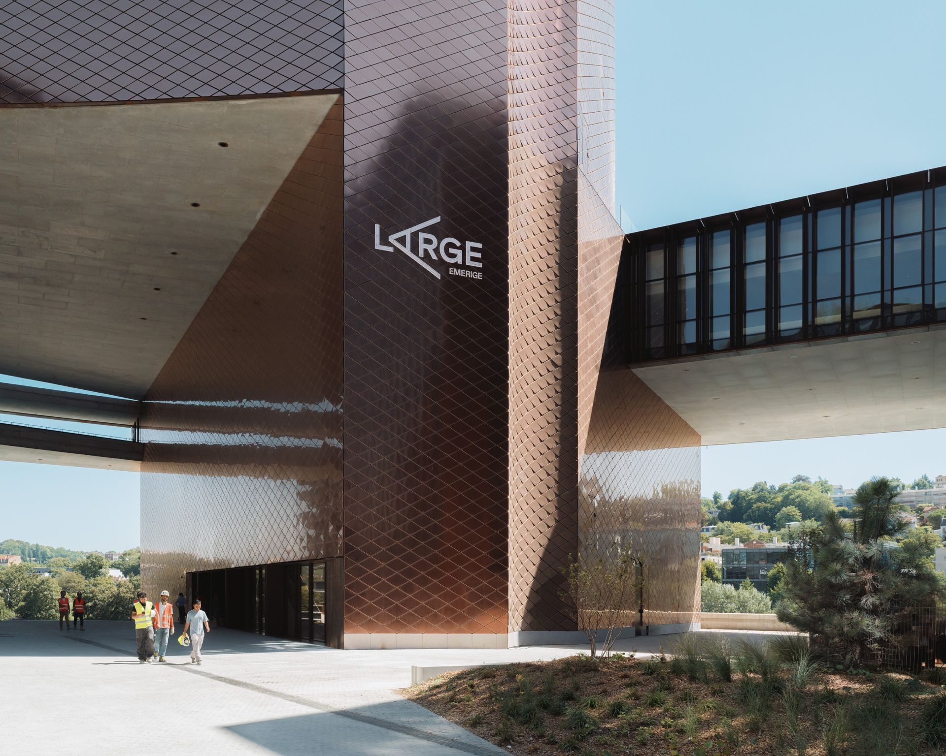 An art centre, Large, is the newest addition to Île Seguin, and its formerly industrial site